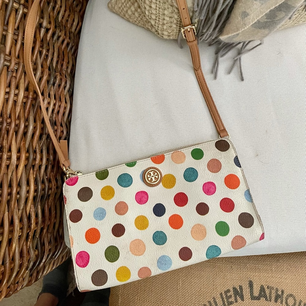 Tory Burch Multicolored Polka Dot Crossbody Bag